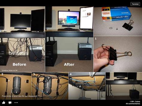 5 Ways To Clean Up Computer Cable Clutter Under Your Desk Home Diy
