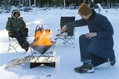 Snow Peaks Takibi Fire And Grill Is Easy To Carry And Ready For