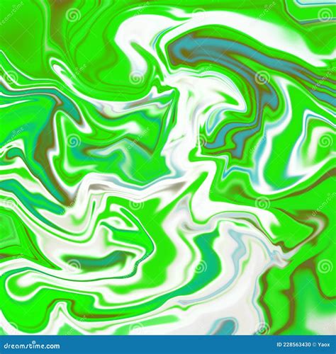 Abstract Bright Green And White Marble Texture Stock Illustration