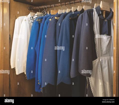 Dressing Room With Hotel Staff Uniforms Stock Photo Alamy