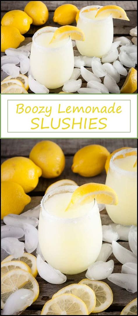 Boozy Lemonade Slushies Top Recipes Food