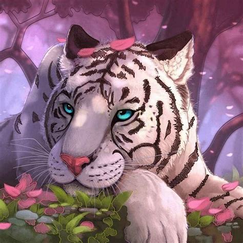 Beautiful White Tiger Dibujo Tigre Tigre De Bengala Dibujo Arte Con
