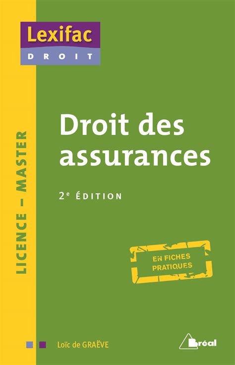 Droit des assurances Loïc De EAN13 9782749534701 Librairie