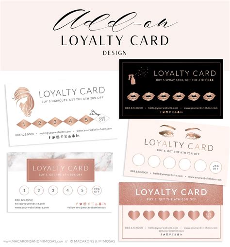 15% off with code julyzweekend. ADD-ON // Loyalty Card Design • Macarons and Mimosas ...