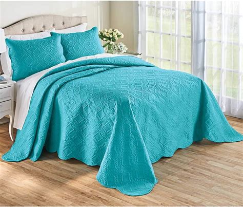 Carol Wright Ts Quilted Bedspread Set Lightweight