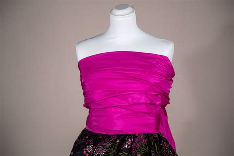 Bougainvillea Fuchsia Pure Silk Taffeta Fabric For Dressmaking