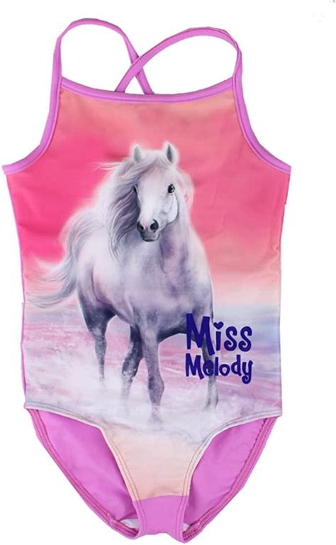 Miss Melody Miss Melody M Dchen Badeanzug Pferd Violett