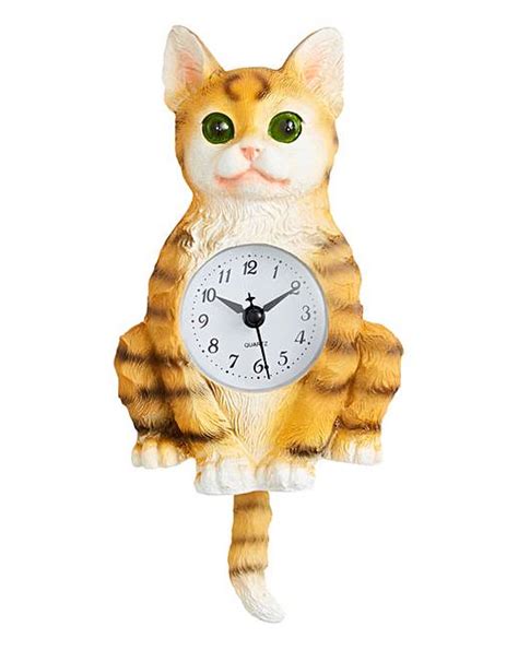 Cat Wall Pendulum Clock Marisota