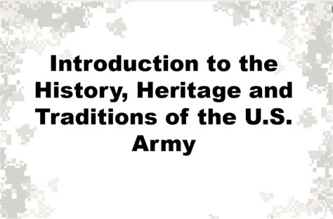 Army History Powerpoint Ranger Pre Made Military Ppt Classes