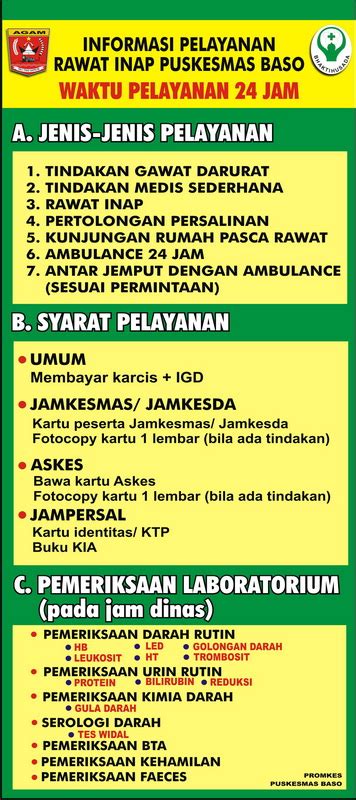 1. Jenis Pemeriksaan Laboratorium yang Tersedia di Puskesmas