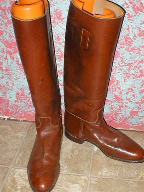 Brown Leather Riding Boots Made In England Mens Size 8