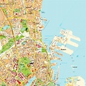 Copenhagen Denmark Tourist Map - Copenhagen Denmark • mappery