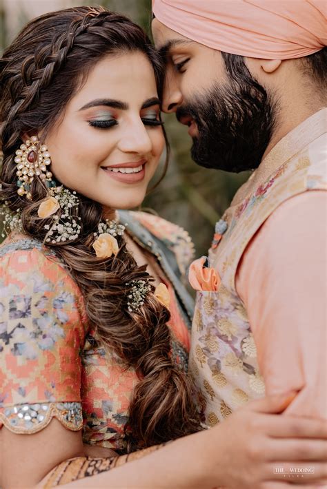 Punjabi Couples In Wedding Dress