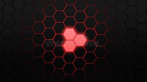 Black And Red Polygon Background Stock Illustration Illustration Of
