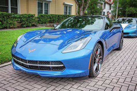 2014 Blue Chevrolet Corvette C7 X133 Photograph By Rich Franco Pixels