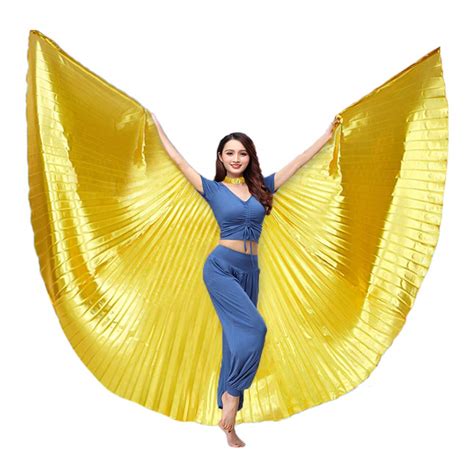 Bellylady Belly Dance Costume Isis Wings With Sticks Egyptian 360