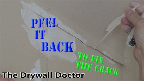 How To Prep A Small Crack For Patching Under Paint Youtube