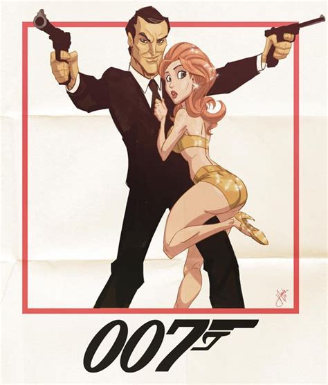 Goldeneye Cartoon Fan Art 007 Art James Bond James Bond Girls Geek Art