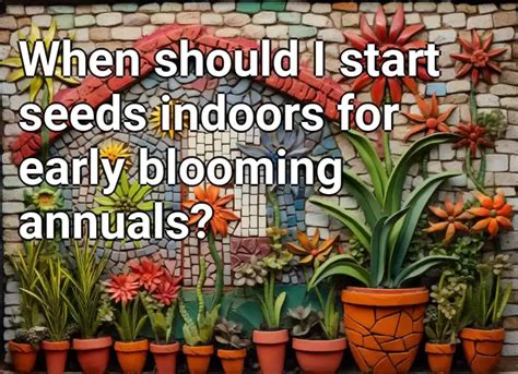 When Should I Start Seeds Indoors For Early Blooming Annuals