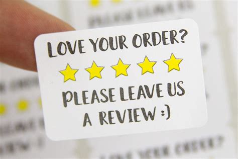 Review Stickers Please leave a review Etsy Review Review