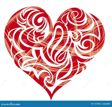 Heart Shaped Figure Stock Vector Illustration Of Antique 1157965