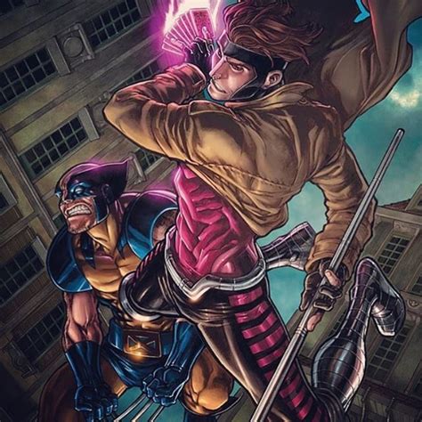 Amazing Art Gambit Wolverine Marvel Comics Superheroes