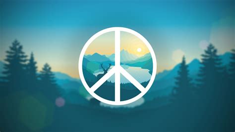 Peace Sign Blurred Nature Deer Wallpapers Hd Desktop And Mobile