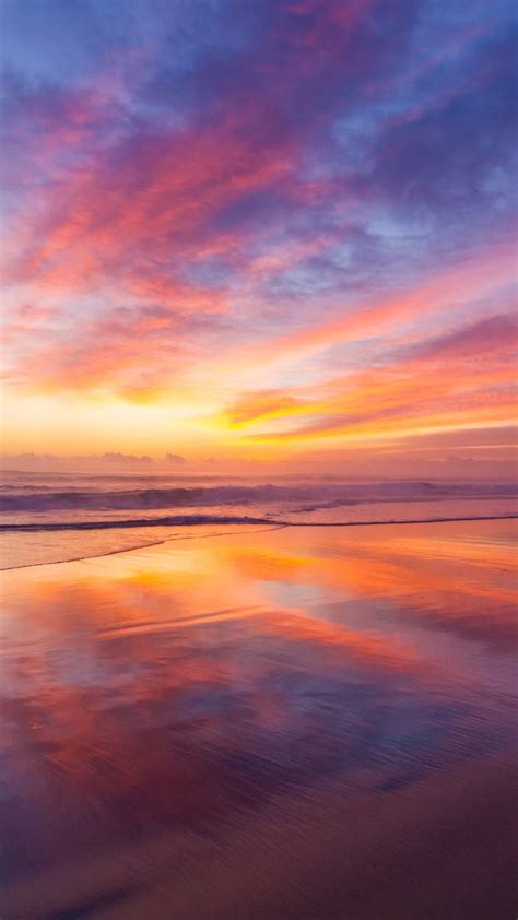 Wallpaper Beautiful Evening Beach Sunset Xfxwallpapers