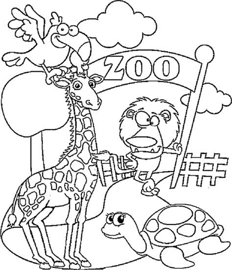 Print this coloring page (it'll print full page) save on pinterest. printable coloring pages of zoo animals zoo coloring pages ...