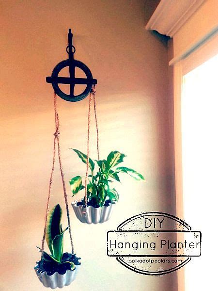 Pulley Hanging Planter Tutorial A Fun And Unique Planter For Your Home