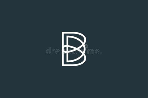 Initial Letter Db Logo Or Bd Logo Design Vector Template Stock Vector
