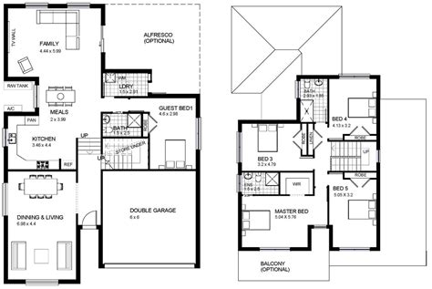 Two Storey House Design Floor Plan Modern JHMRad 101493