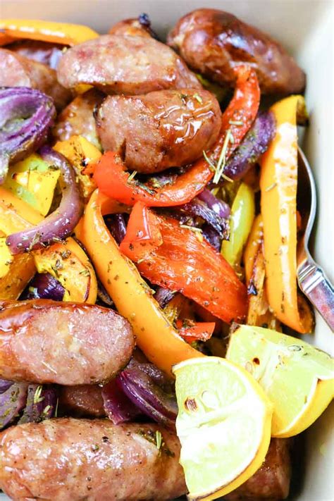 Sausage And Peppers In Oven This Easy Sausage And Peppers In Oven