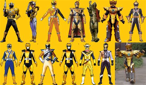 Sentai Gold Ranger Lineup By Adrenalinerush1996 On Deviantart