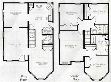 Free 3 Bedroom 2 Story House Plans Bedroomhouseplansone