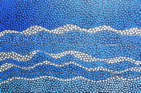 Perpetual Waves Ocean Series In Aboriginal Art 2 By Rebecca Reid