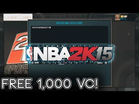At 2k16lockercodes.com get fresh 2k21 vc coin codes everyday. Free 1,000 VC + Locker Code Update NBA 2K15 - YouTube