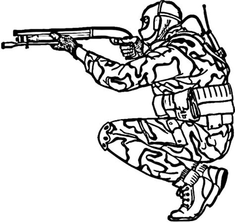 Free Shotgun Coloring Pages