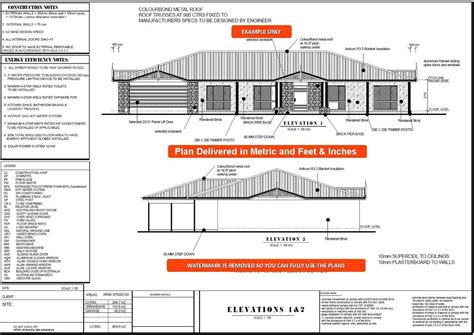 Skillion Roof 2 Bedroom House Plan Rosebud Living Area 594 Etsy