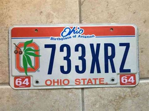 Real 2008 Ohio State Buckeyes License Plate Free Ship