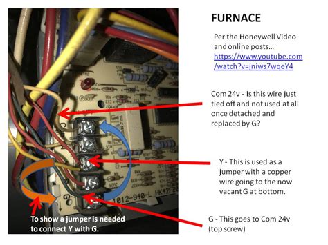 wire  thermostat  furnace doityourselfcom community forums
