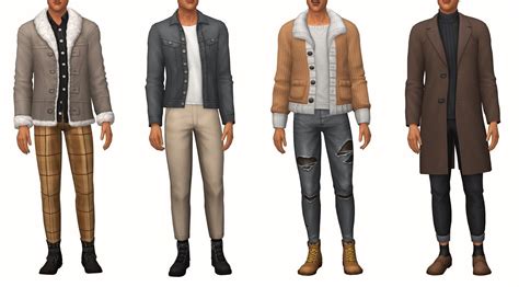 Ts4 Lookbook Sims 4 Men Clothing Sims 4 Clothing Sims 4