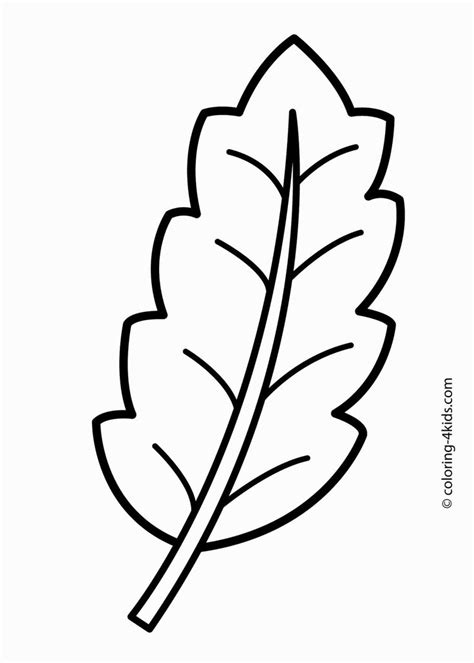 Leaf Coloring Pages | Fall leaves coloring pages, Leaf coloring page