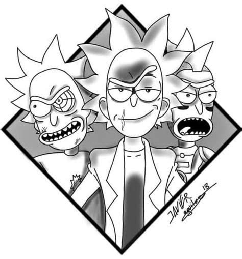 😈🖤♡follow Moonface712 For More♡🖤😈 Rick And Morty Tattoo Rick And Morty Drawing Cartoons Love