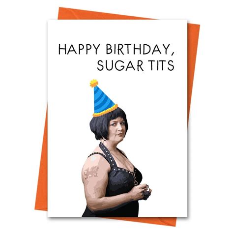Happy Birthday Sugar Tits Nessa Card Gavin And Stacey Etsy