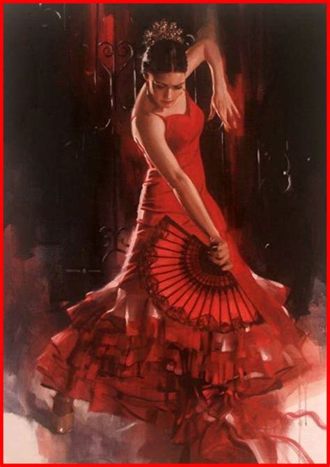 Ballerina Di Flamenco Dancer Painting Dance Paintings Flamenco Dancers