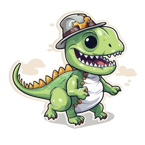 Dibujos Animados De Dinosaurios Felices Premium Vector Freepik Vector