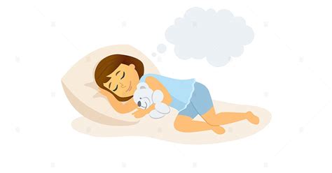Sleeping Girl Cartoon Character Illustration By Boykopictures On