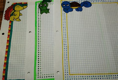 También es ideal para decorar cartas o una agenda. Margenes kawaii para tus cuadernos. Pokemon GO.fácil y rápido