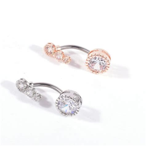 XS Hot Sale1pc Crystal Belly Piercing Button Rings Bar Barbell Drop
